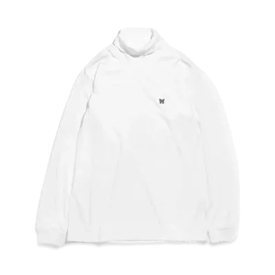 Needles L/S MOCK NECK TEE - POLY JERSEY "White"