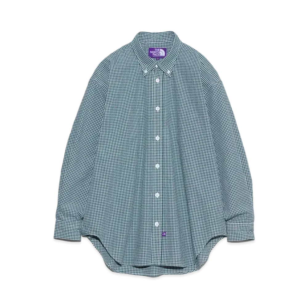 The North Face PURPLE LABEL Button Down Gingham Field Shirt "Green"