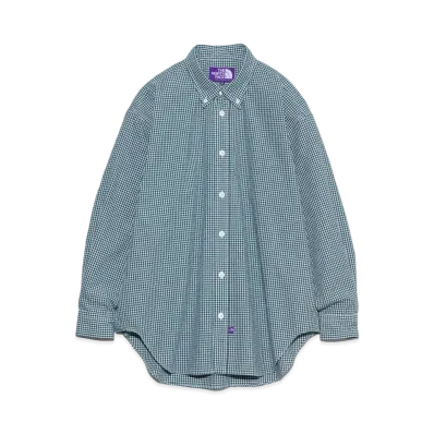 The North Face PURPLE LABEL Button Down Gingham Field Shirt "Green"