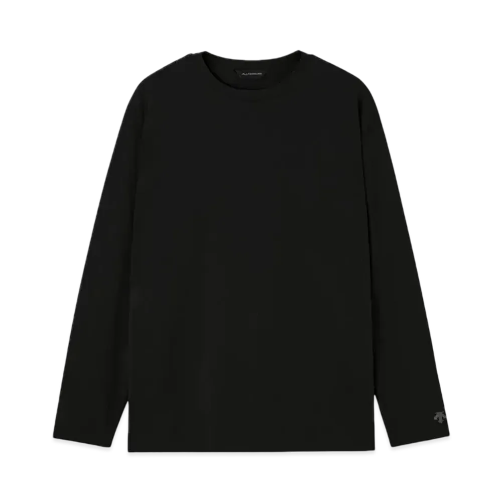 DESCENTE ALLTERRAIN Double Tailoring Crew Neck Shirt "Black"