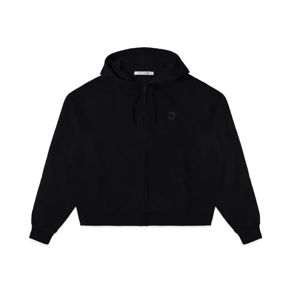 1017 ALYX 9SM Boxy Zip-Up Hoodie "Black"
