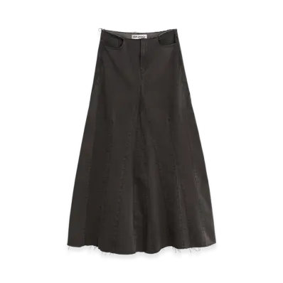 OUR LEGACY Women's Rebel Skirt "Ash Black Herringbone"