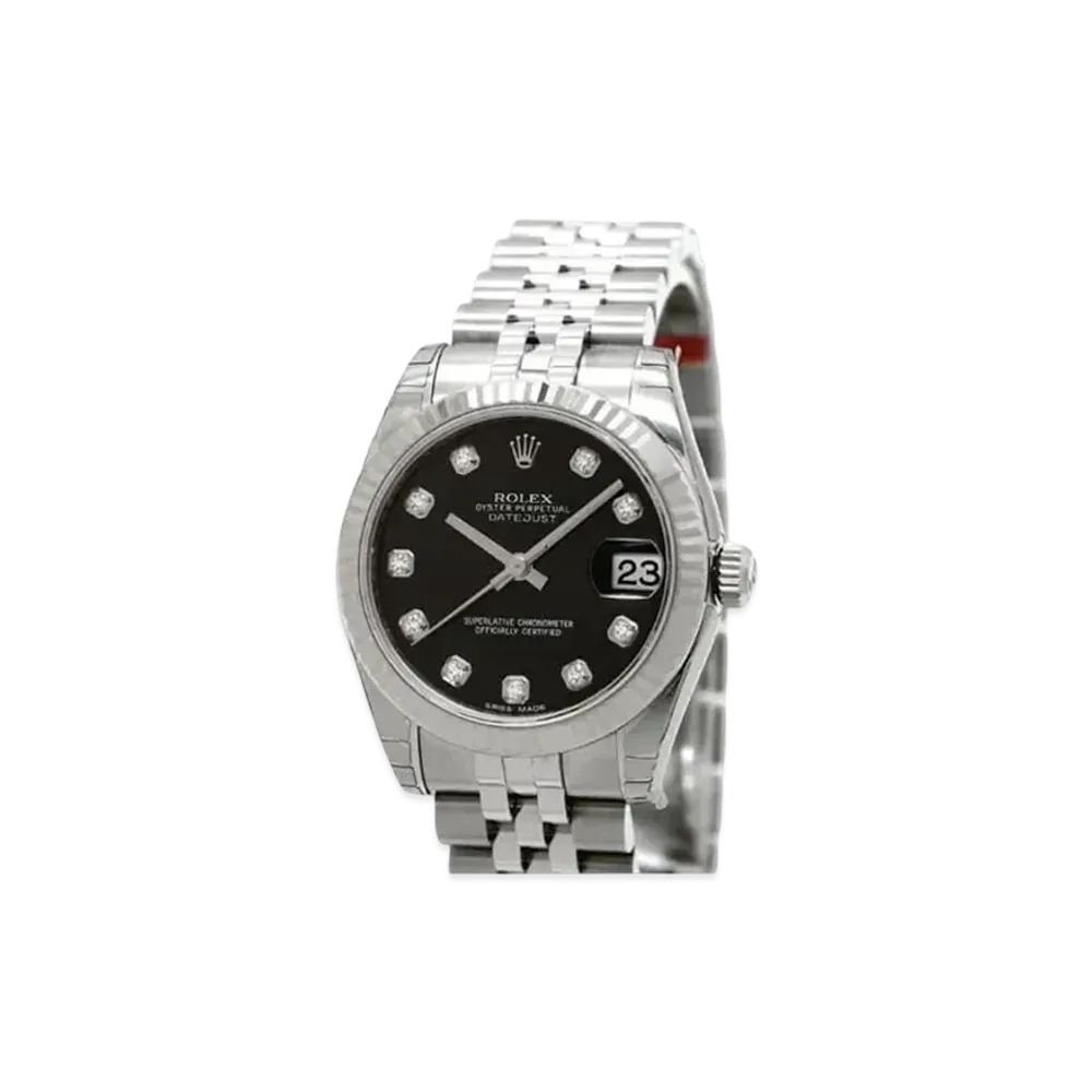 ROLEX Datejust 31mm "Stainless Steel/White Gold/Black" 178274G