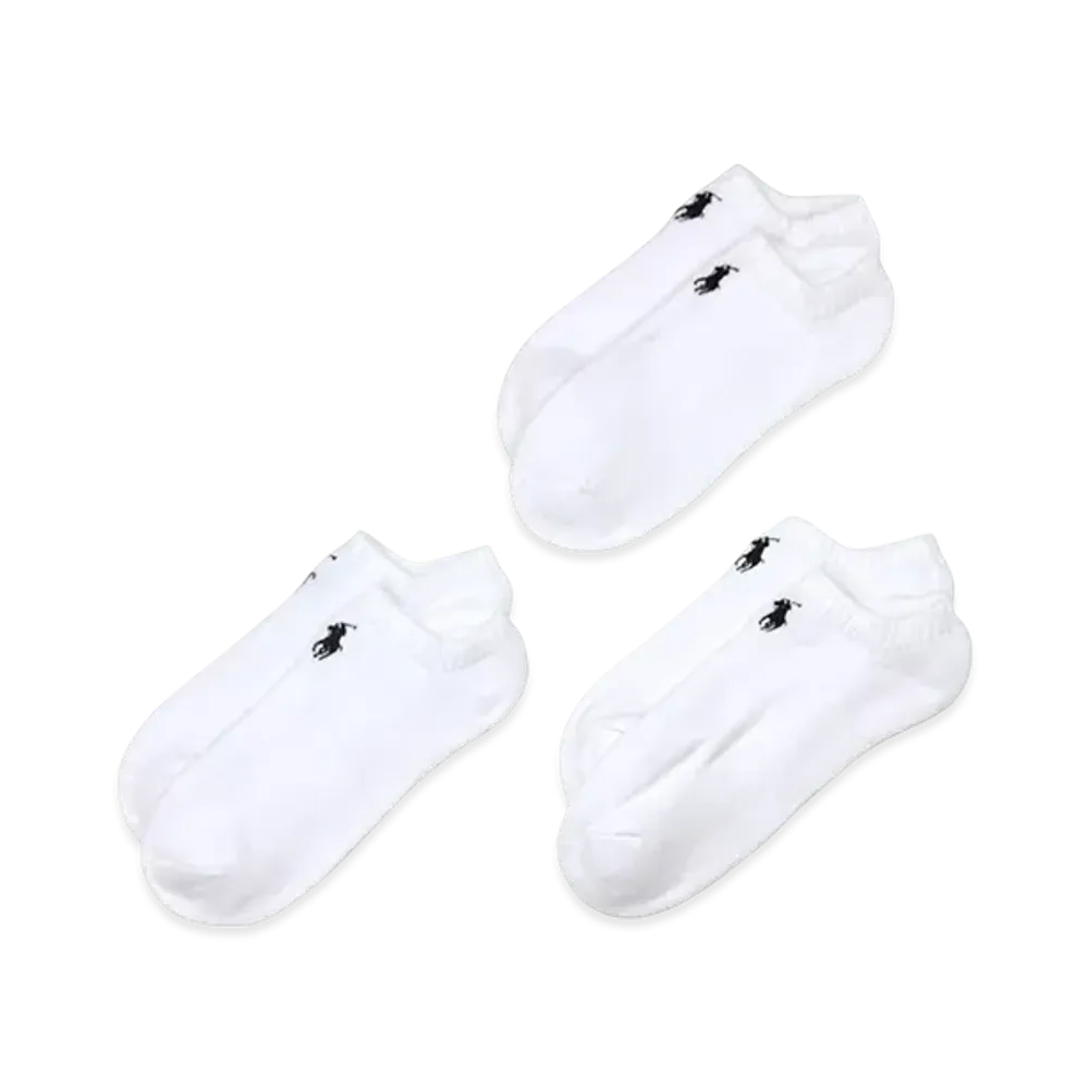 Polo Ralph Lauren 3 Pack Classic Foot Low Cut Polo Ghost Socks "White/Navy"