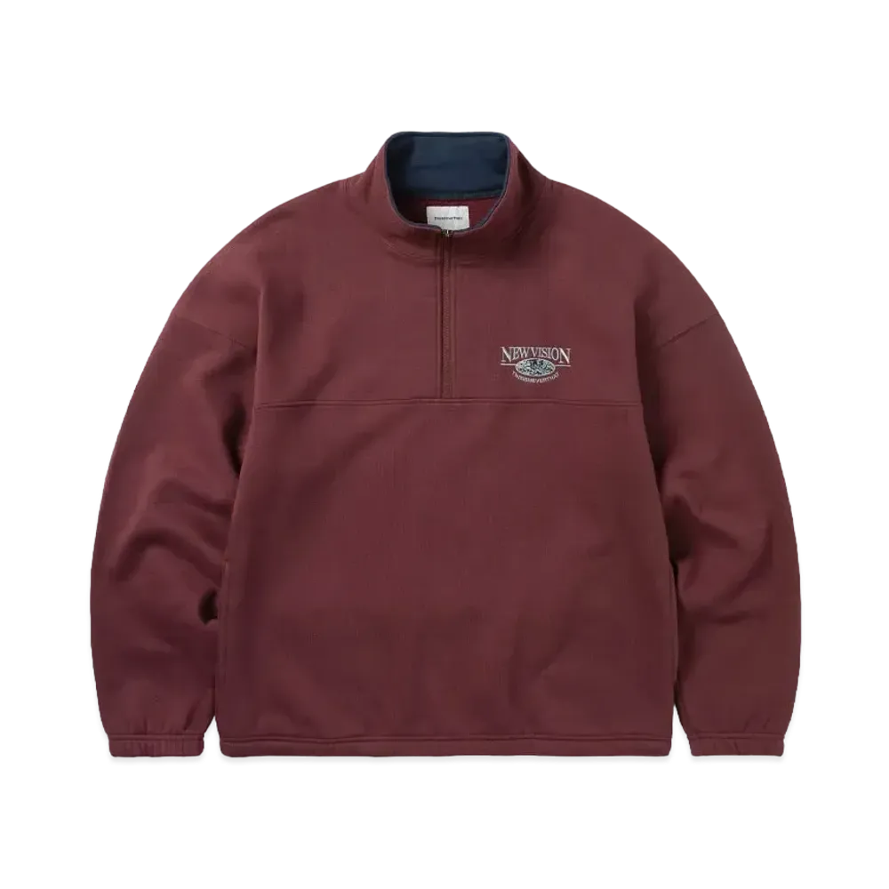 thisisneverthat Half Zip Sweatshirt "Burgundy"