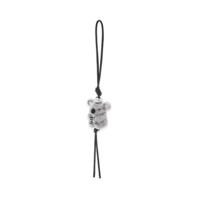 LOEWE Koala Charm "Light Grey/Black"