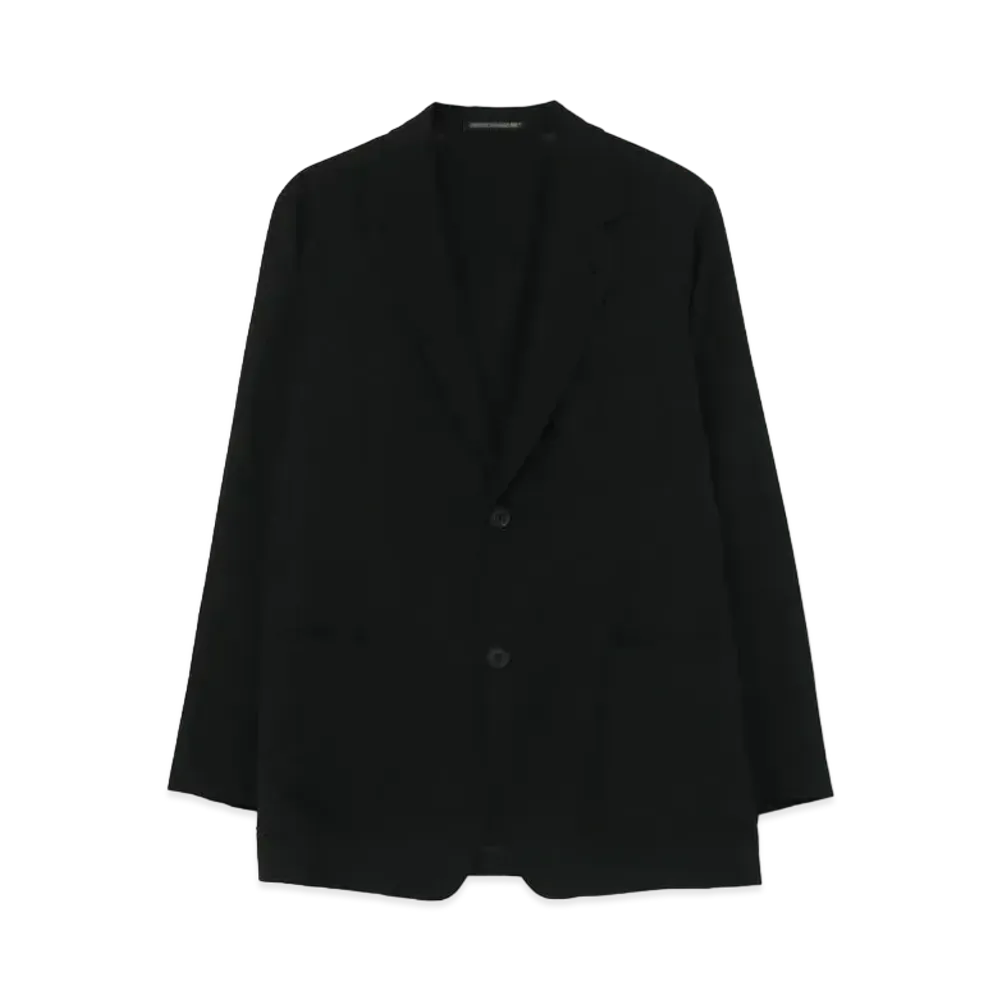 Yohji Yamamoto Pour Homme COSTUME D'HOMME 4 DIMENSION CUTTING MOTION W/GABARDINE SINGLE JACKET "Black"