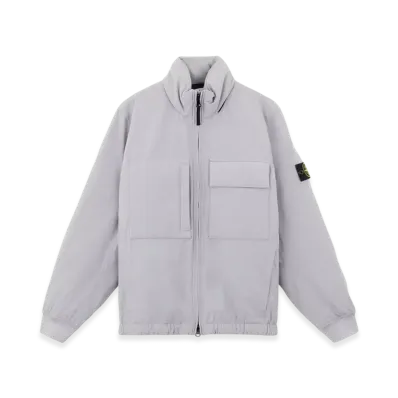 Stone Island 40527 Soft Shell-R E.Dye Technology in Recycled Polyester with Primaloft Insulation Technology Waterproof and Windproof Blouson - 24FW "Grey"