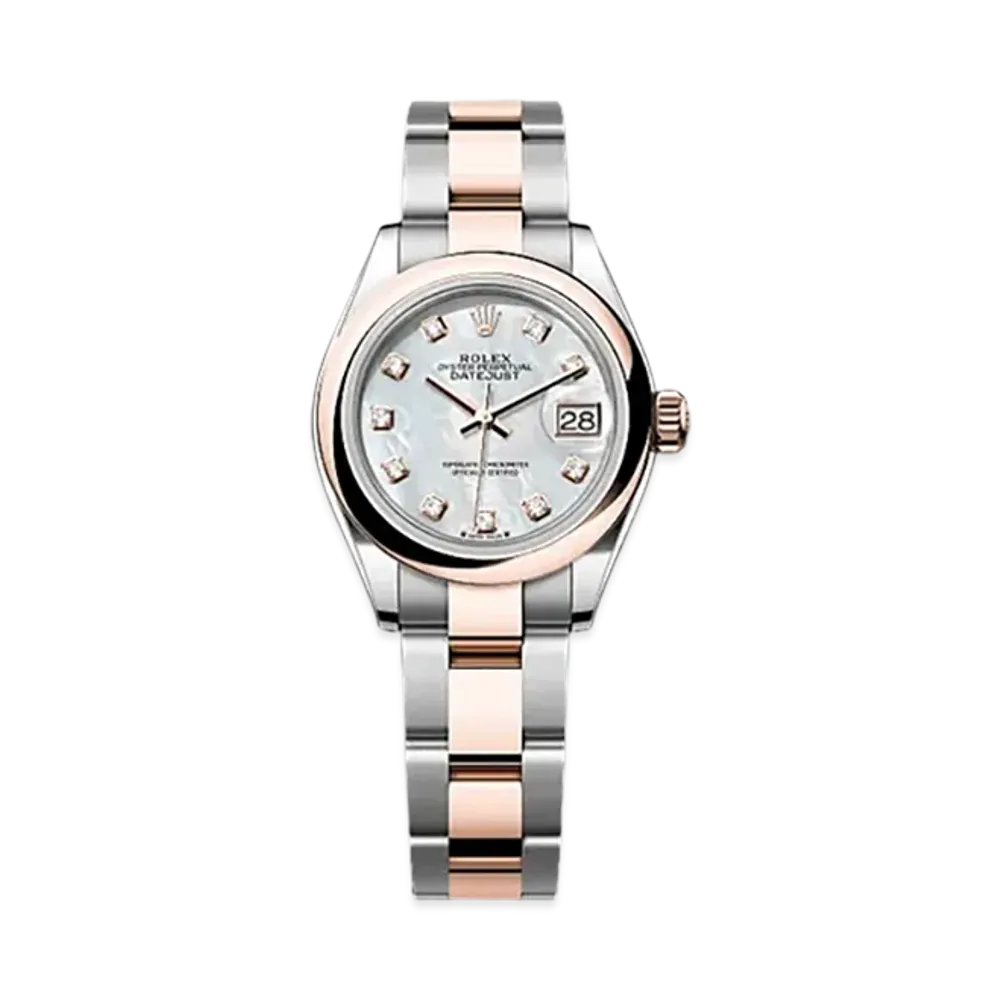 ROLEX Lady-Datejust Oystersteel & Everose Gold "White"