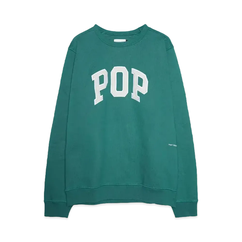 POP TRADING COMPANY arch crewneck sweat "BAYBERRY"