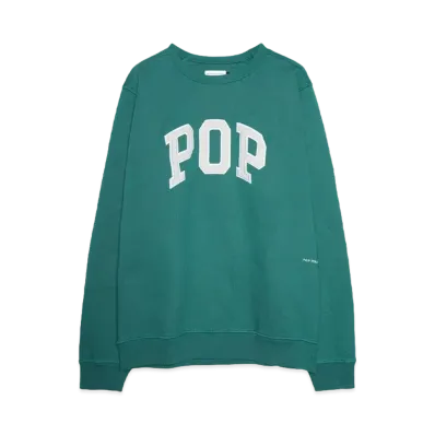 POP TRADING COMPANY arch crewneck sweat "BAYBERRY"