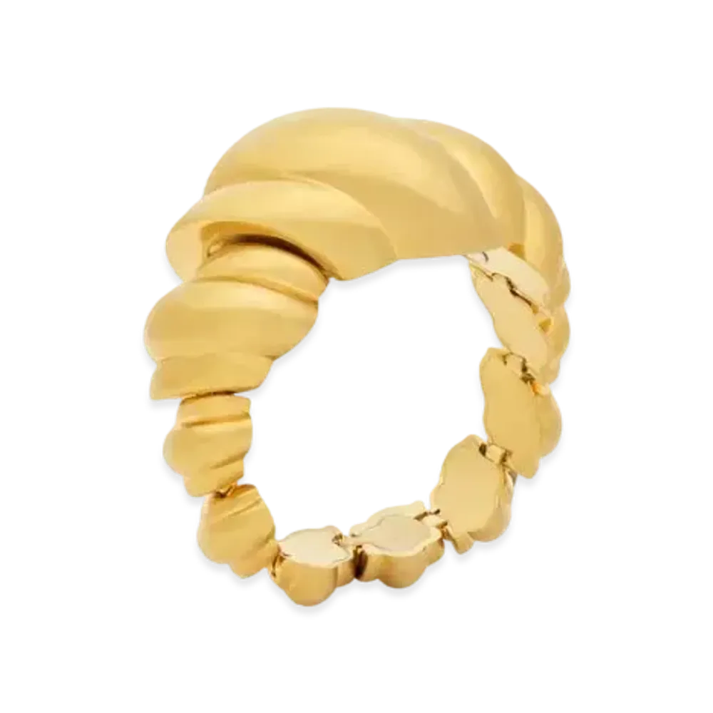Saint Laurent Tornado Bracelet in Metal "Brass Gold"