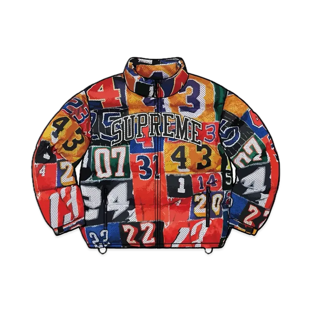 Supreme Mesh Jersey Puffer Jacket "Multi"
