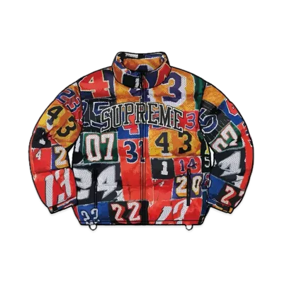 Supreme Mesh Jersey Puffer Jacket "Multi"