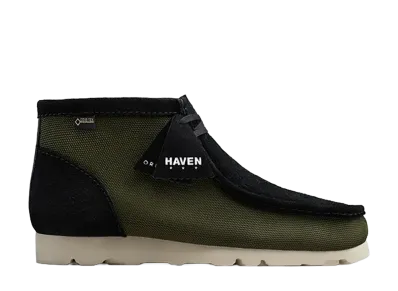 HAVEN × Clarks Wallabee BT GORE-TEX "Olive Combi"