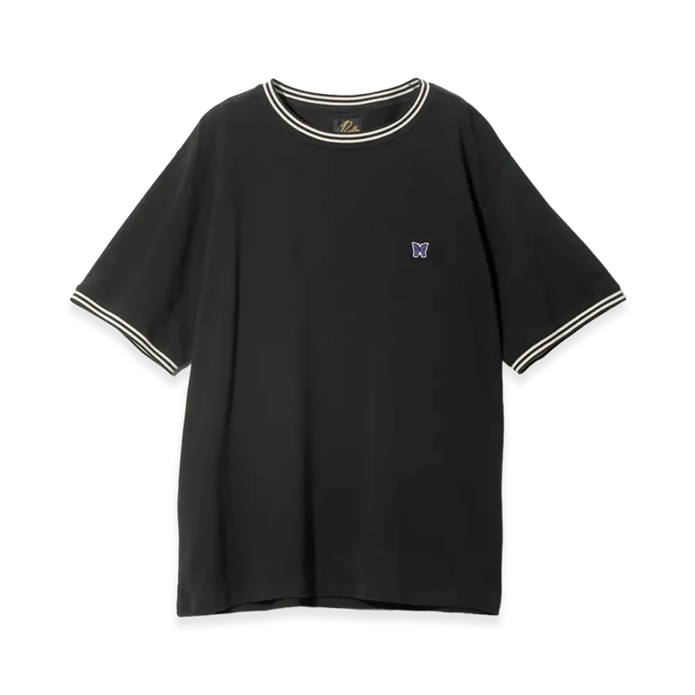 NEEDLES Ringer Tee Cotton Pique "Black"