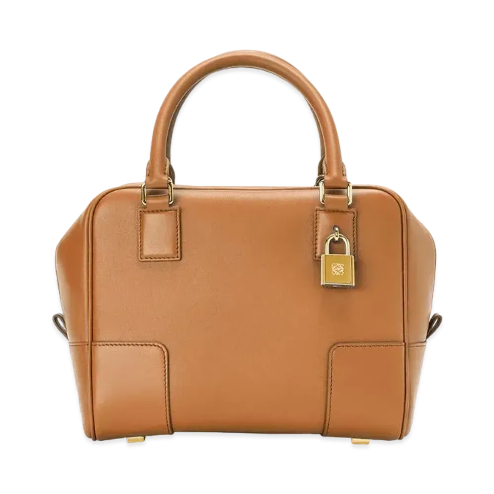 LOEWE Amazona 19 Square Bag In Nappa Calfskin "Warm Desert"