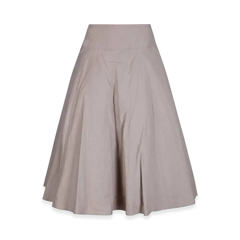 Yohji Yamamoto Women's Gather Petticoat Skirt "Beige"