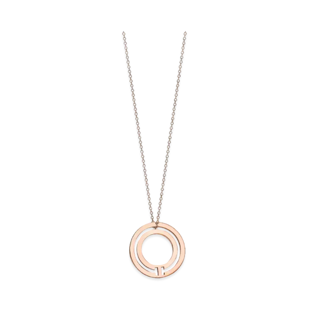 Tiffany & Co. T Circle Pendant 18K "Rose Gold"