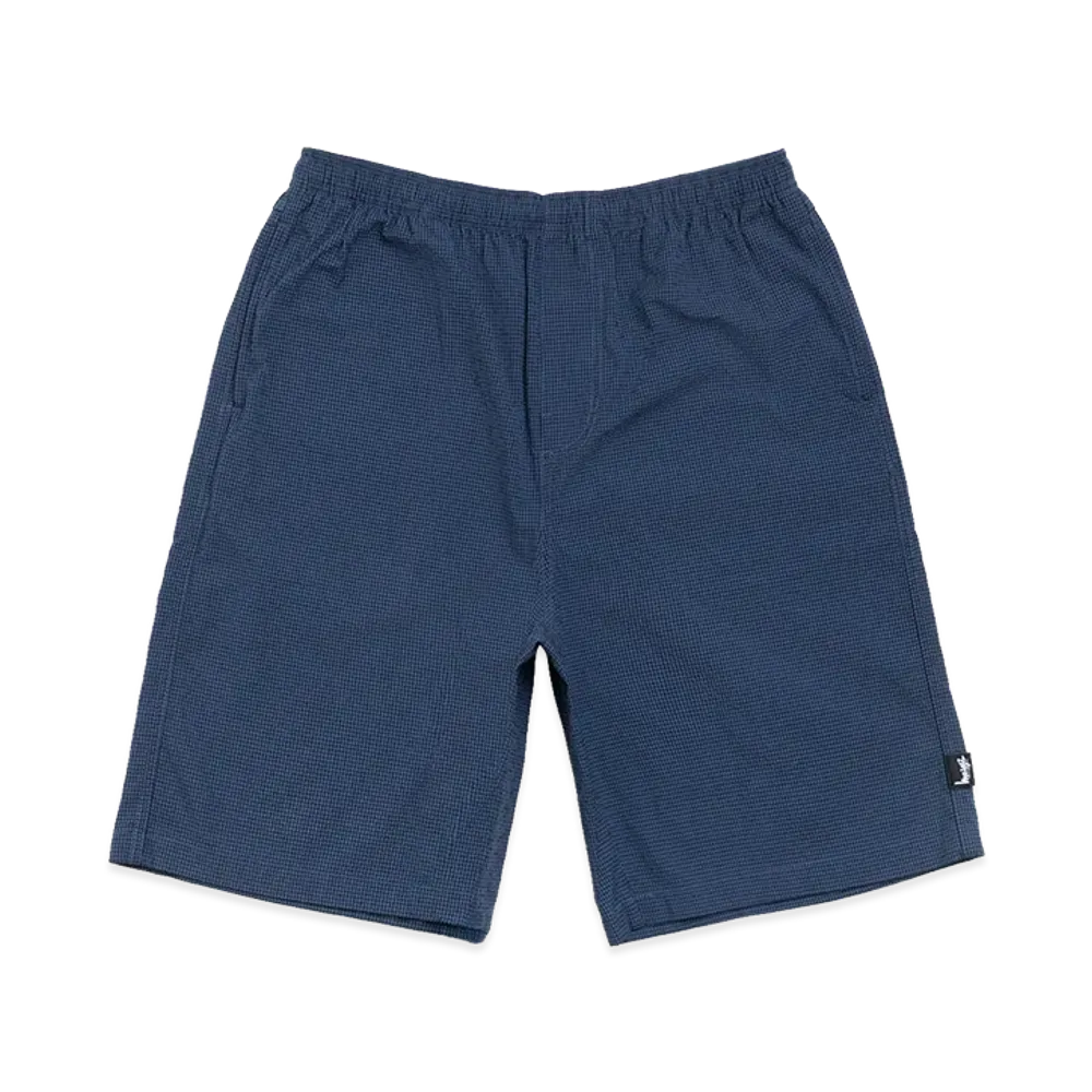 Stussy Baggy Seersucker Beach Short "Blue"