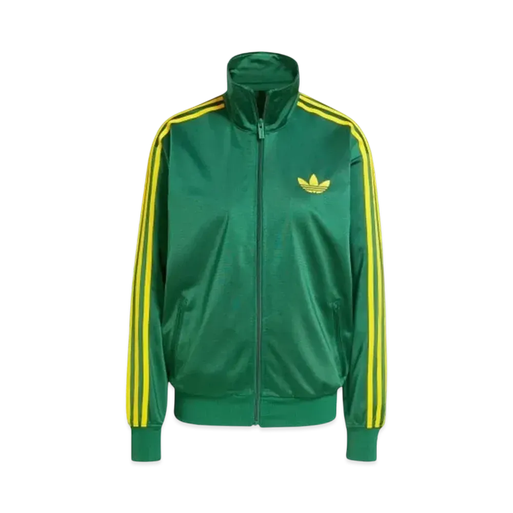 adidas Adicolor Classic Firebird Loose Track Top "Collegiate Green/Crew Yellow"