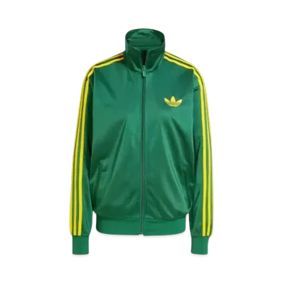 adidas Adicolor Classic Firebird Loose Track Top "Collegiate Green/Crew Yellow"
