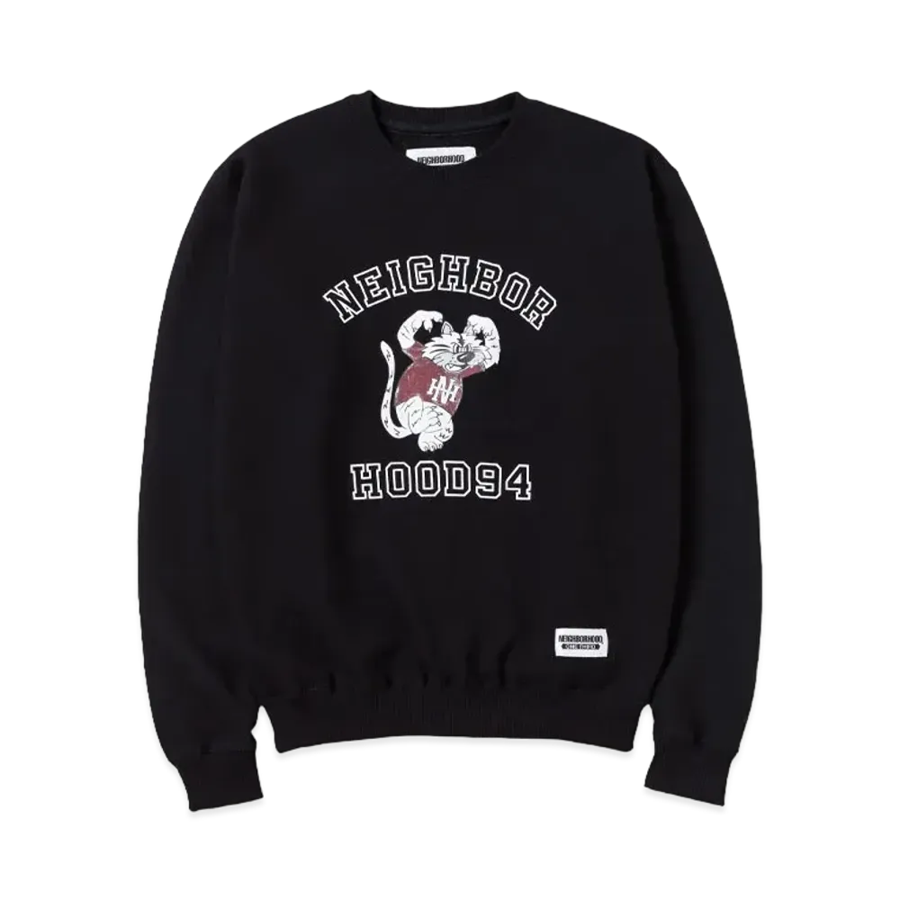 NEIGHBORHOOD OT . Sweat Shirt LS-1 "Black"