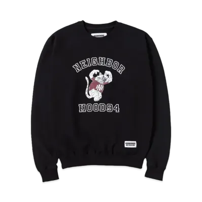 NEIGHBORHOOD OT . Sweat Shirt LS-1 "Black"