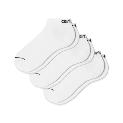Carhartt WIP Script Sneakers Socks "White/Black"