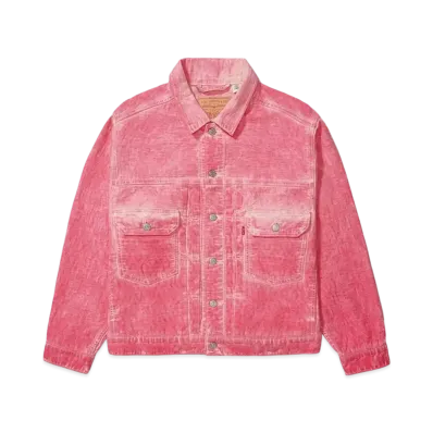 Stussy x Levi's Dyed Jacquard Trucker Jacket "Pink"
