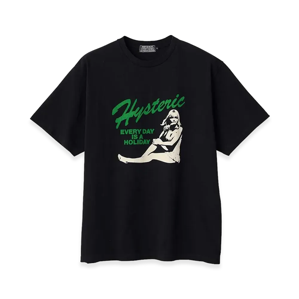 HYSTERIC GLAMOUR Every Day Holiday Tee "Black"