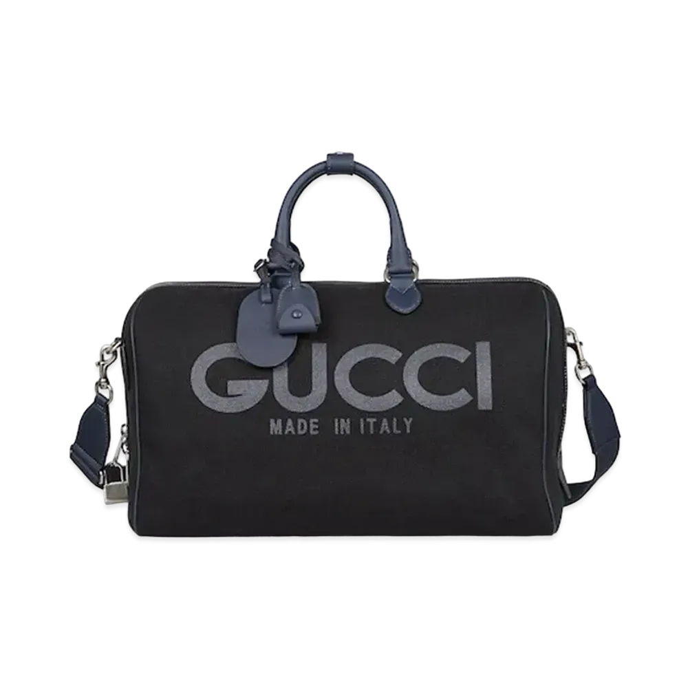 GUCCI Large Duffle Bag With Gucci Print Online Exclusive "Black"