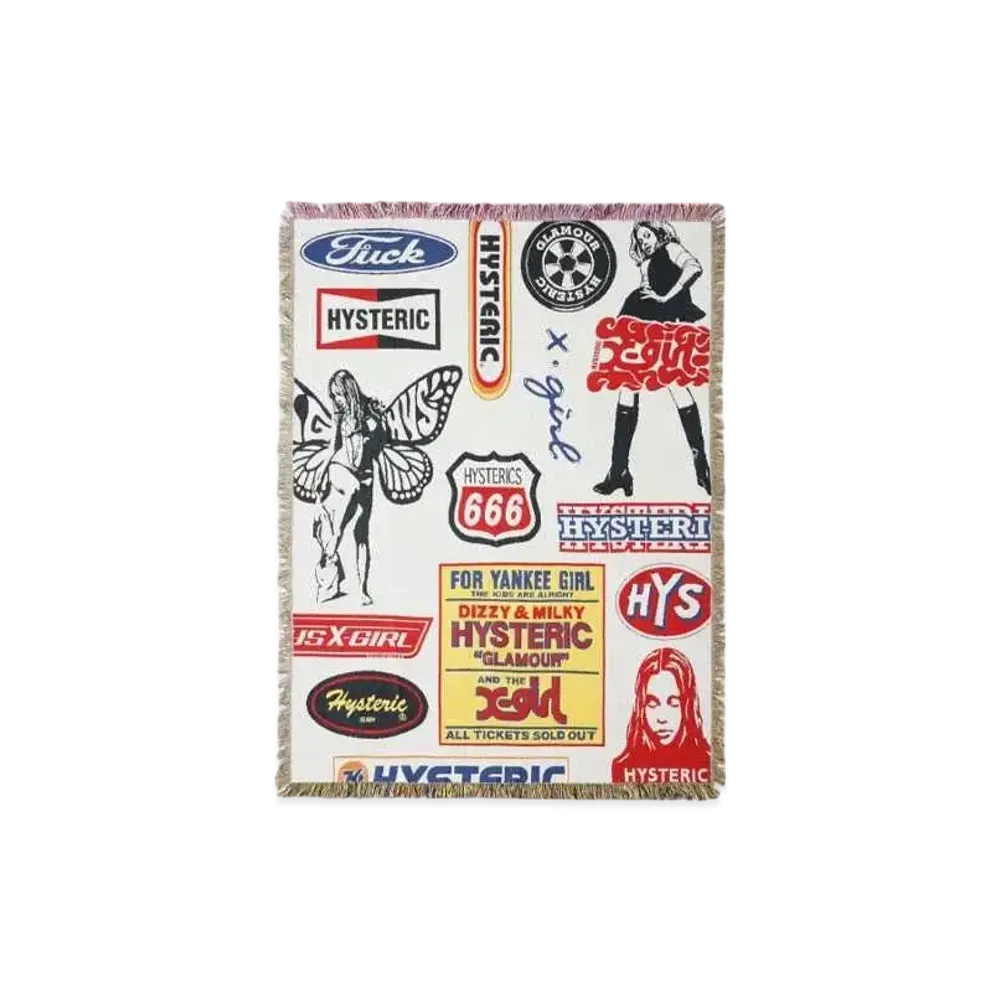 X-girl x HYSTERIC GLAMOUR Jacquard Blanket "Multi"