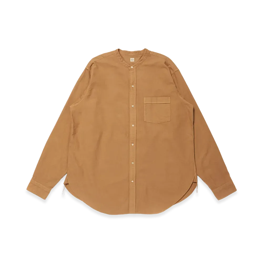 T.T Taiga Takahashi LOT.104 Band Collar Shirt "Camel"