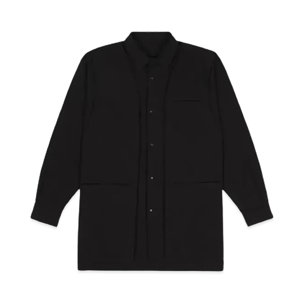 White Mountaineering CORDURA 2WAY LAYERED SHIRT "BLACK"