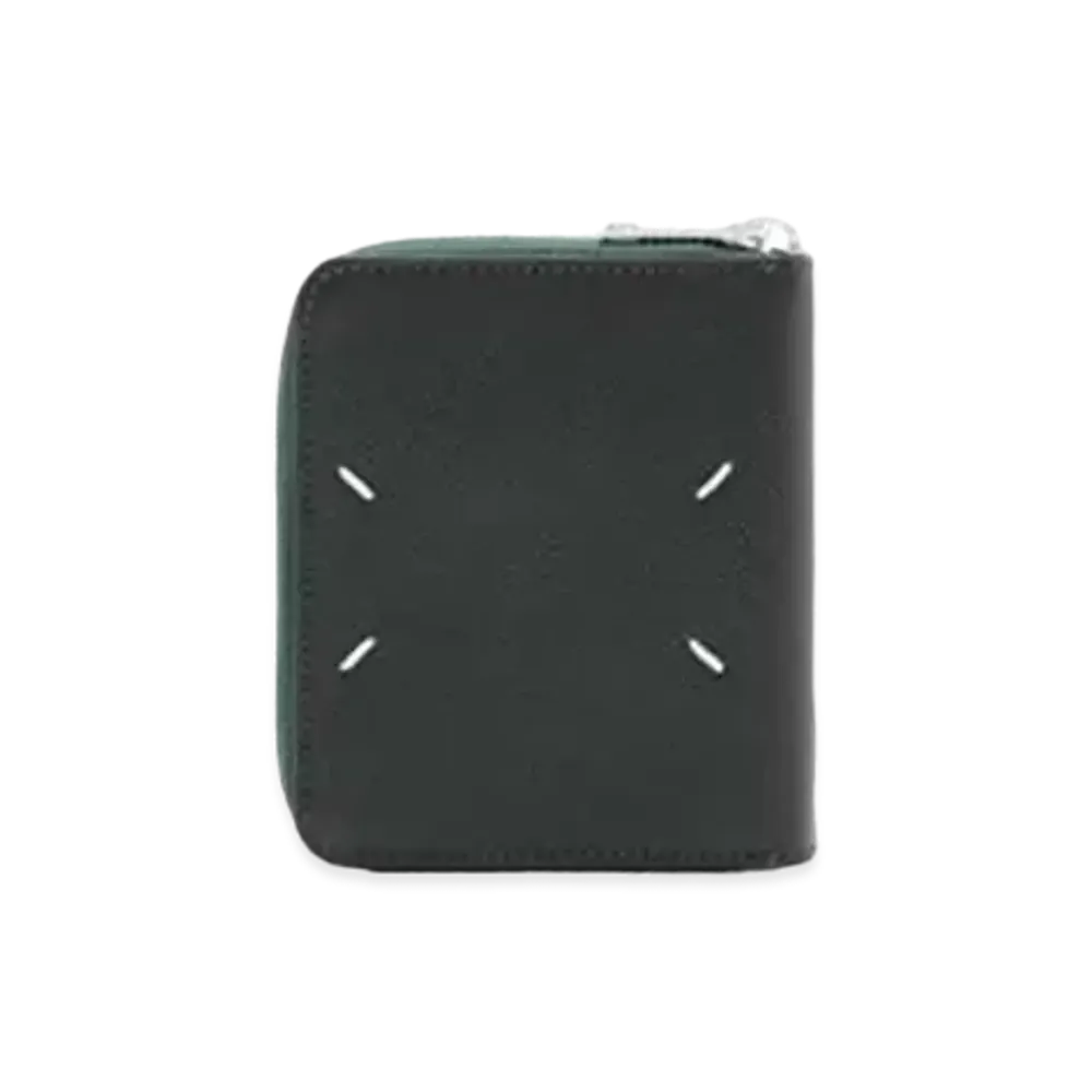 Maison Margiela 4-Stitches Zip Wallet "Dark Green"