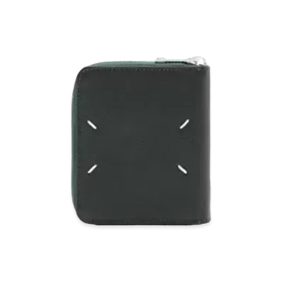 Maison Margiela 4-Stitches Zip Wallet "Dark Green"