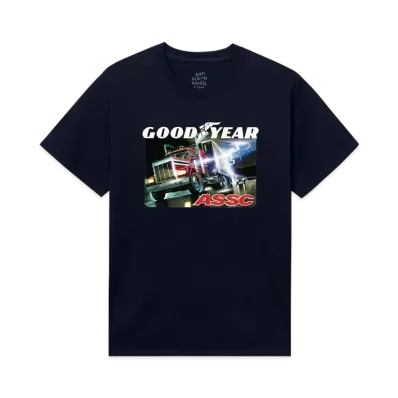 ANTI SOCIAL SOCIAL CLUB x Goodyear Storm Chaser Tee "Navy"