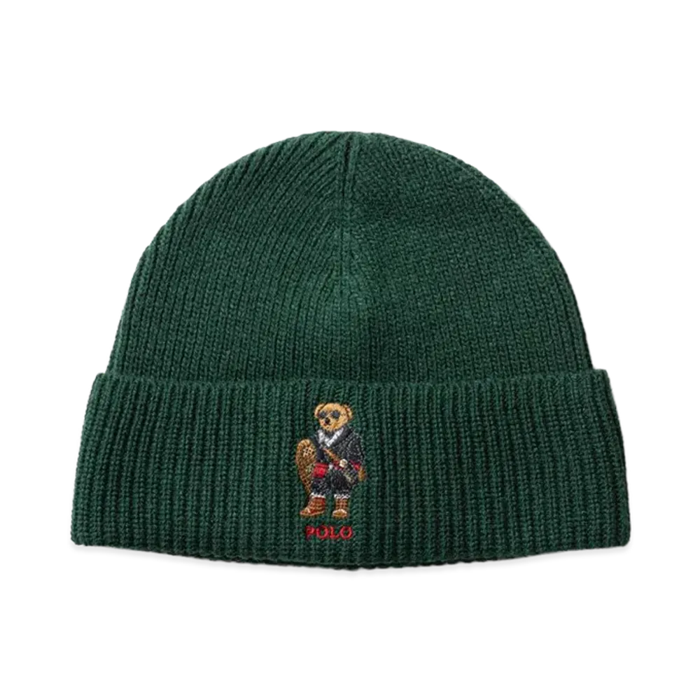 Polo Ralph Lauren Holiday Bear Beanie "Hunt Club Green"