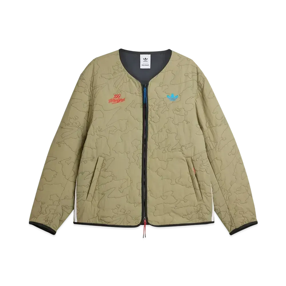 adidas x 100 Thieves Quilted Liner Jacket "Orbit Green"