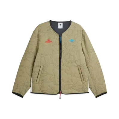 adidas x 100 Thieves Quilted Liner Jacket "Orbit Green"