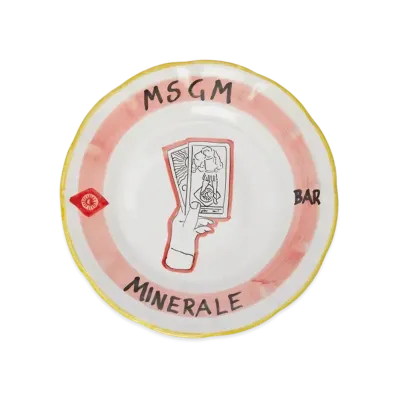 MSGM x Minerale Ceramic plate "White"