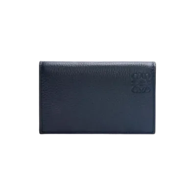 LOEWE Business Card Holder Soft Grain Calf "Onyx Blue"