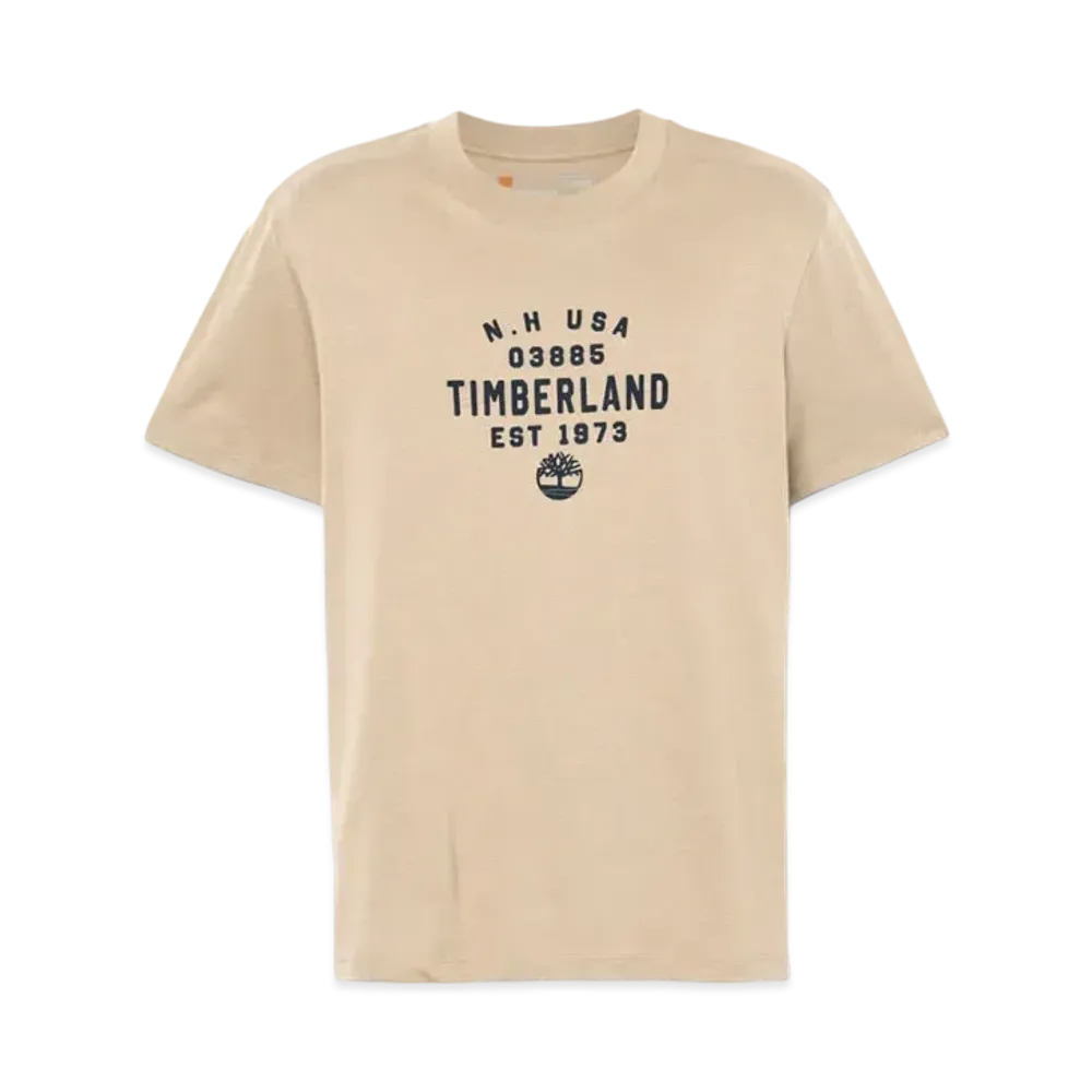 Timberland Allgender Short Sleeve Front Graphic Tee "Light Brown"