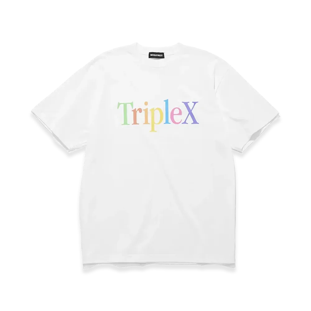 GOD SELECTION XXX TripleX Multi-Color Logo Tee GX-S26-ST-09 "White"