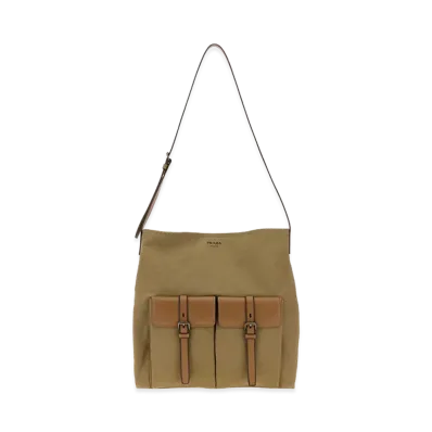 PRADA Canvas Route Shopping Bag "Camel"