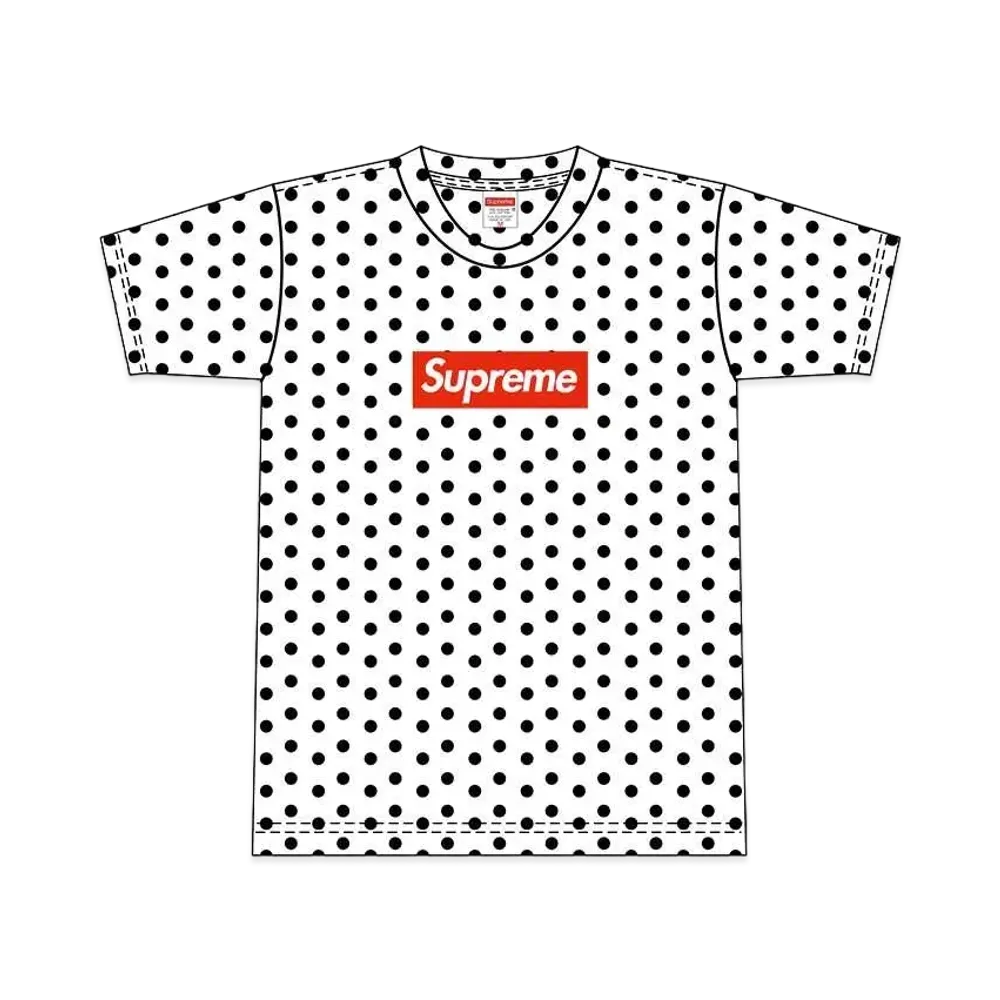 Supreme x COMME des GARCONS SHIRT Polka Dot Tee "White"