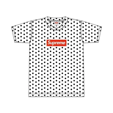 Supreme x COMME des GARCONS SHIRT Polka Dot Tee "White"