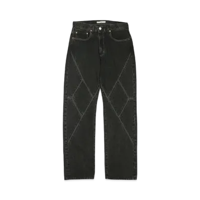 JieDa PANEL DENIM PANTS "BLACK"