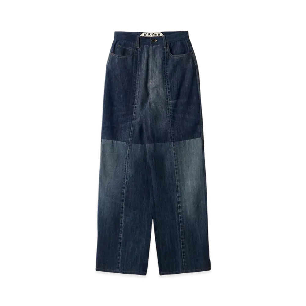 MIU MIU Women's Five-Pocket Denim Jeans "Navy"
